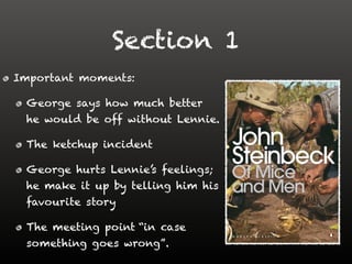 Of Mice and Men section 1 | PDF