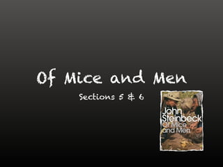 Of Mice and Men
Sections 5 & 6
 