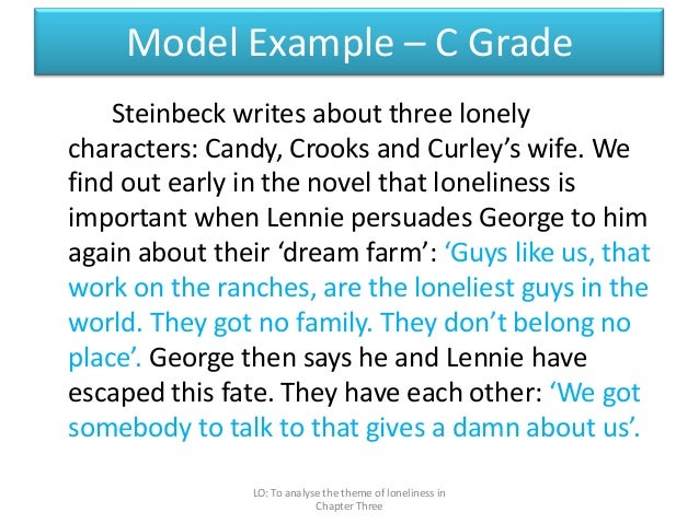 Mice and men essay