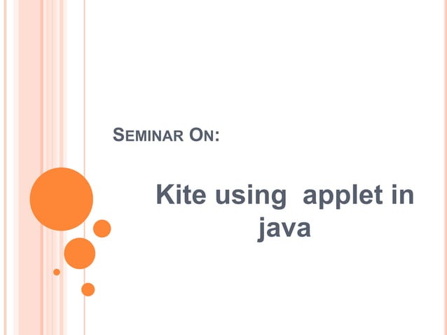 Applet programming | PPT