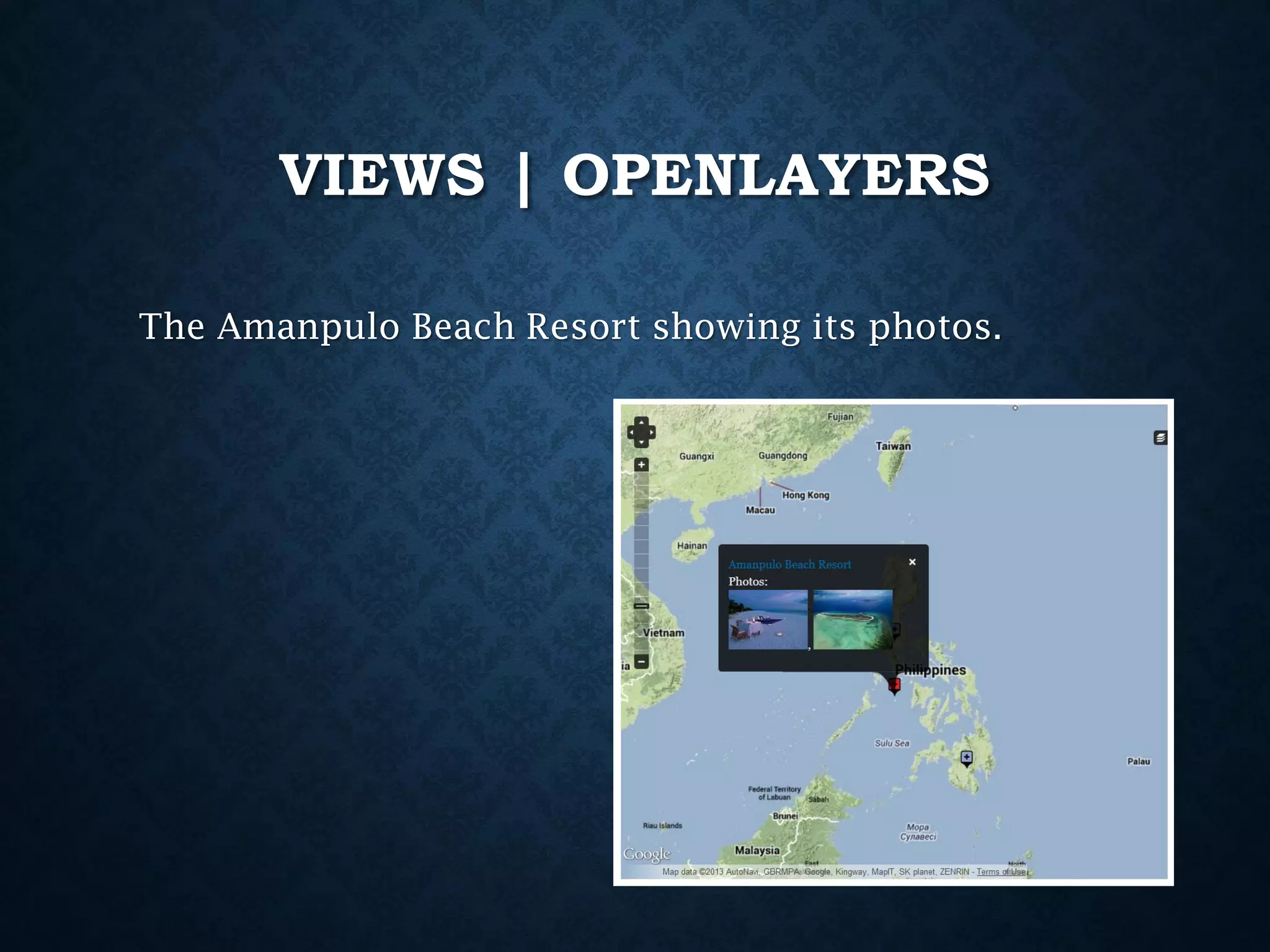 VIEWS | OPENLAYERS
The Amanpulo Beach Resort showing its photos.

 