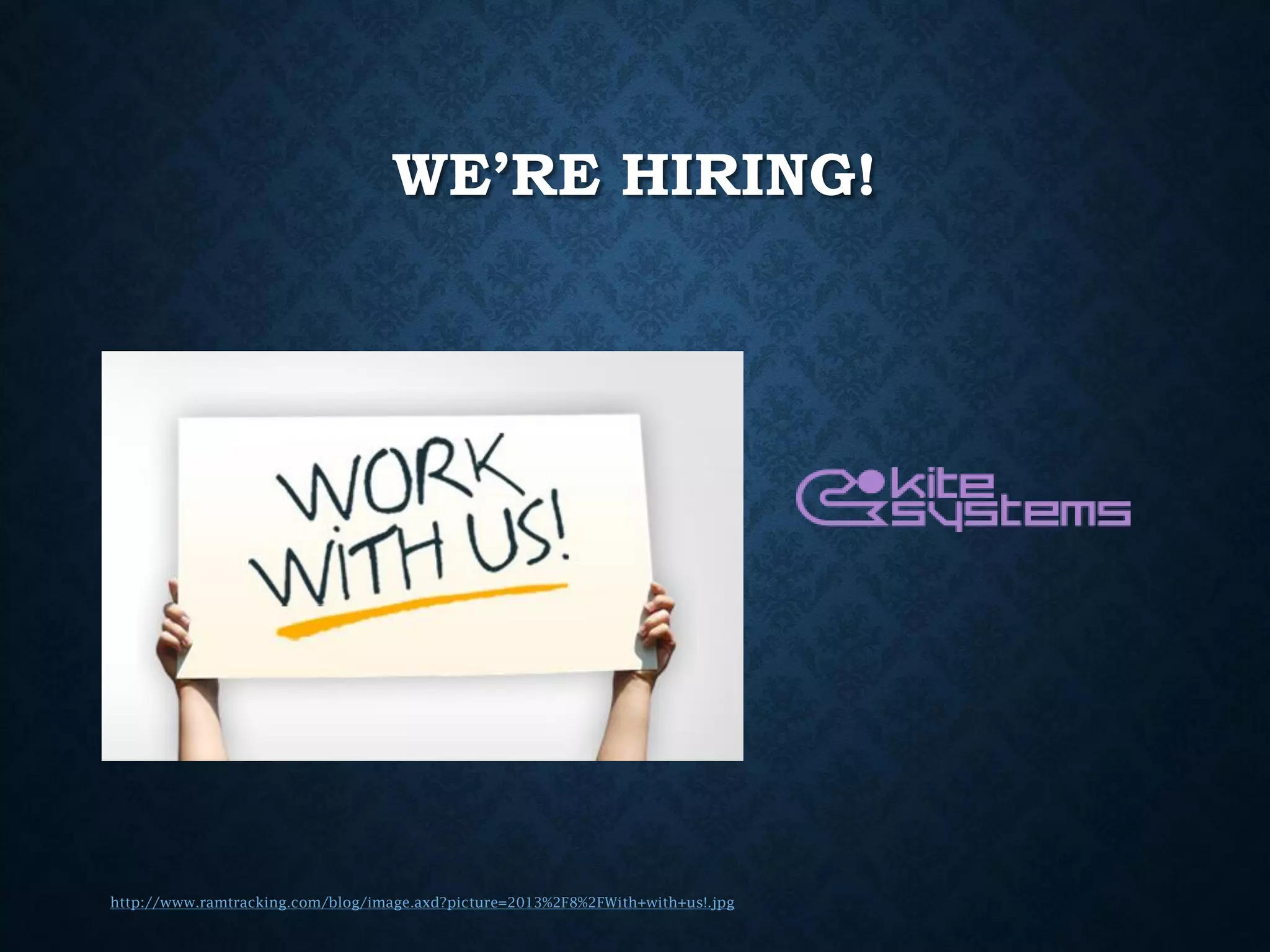 WE’RE HIRING!

http://www.ramtracking.com/blog/image.axd?picture=2013%2F8%2FWith+with+us!.jpg

 