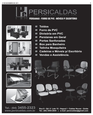 21 DE NOVEMBRO DE 2011   9
 