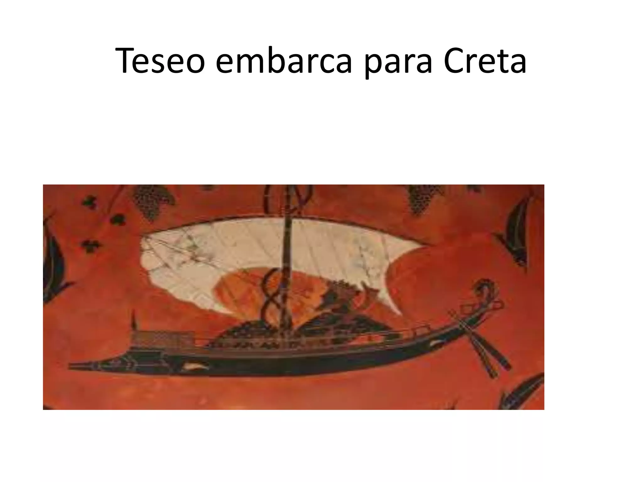 Teseo embarca para Creta
 