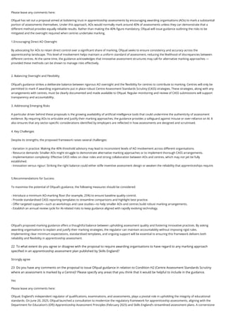 Ofqual Handbook.pdf Ofqual-Regulatory framework for apprenticeship assessment | PDF