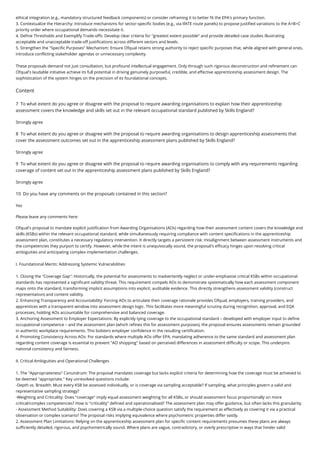 Occupational Rationale Ofqual-Regulatory framework for apprenticeship assessment | PDF