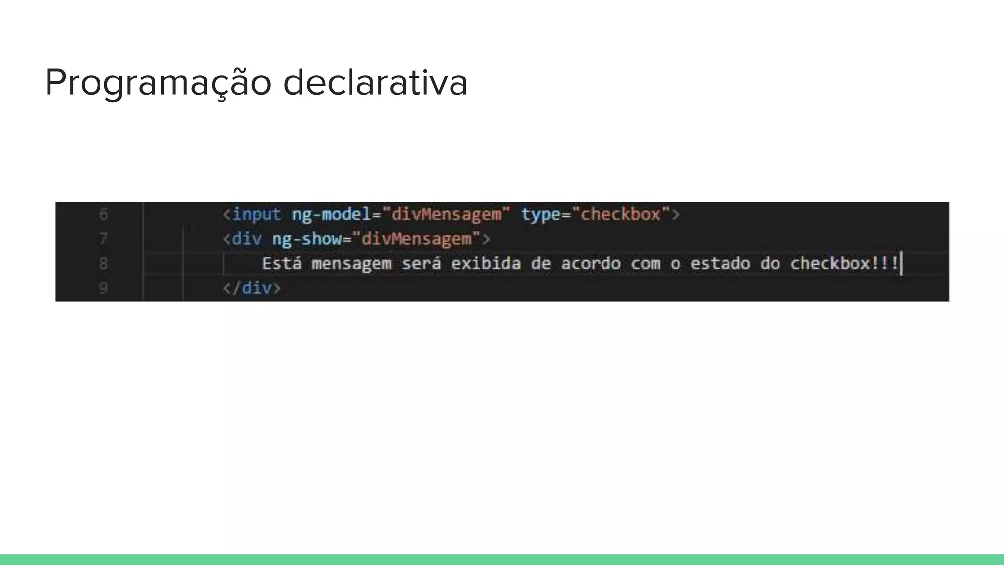 Programação declarativa
 