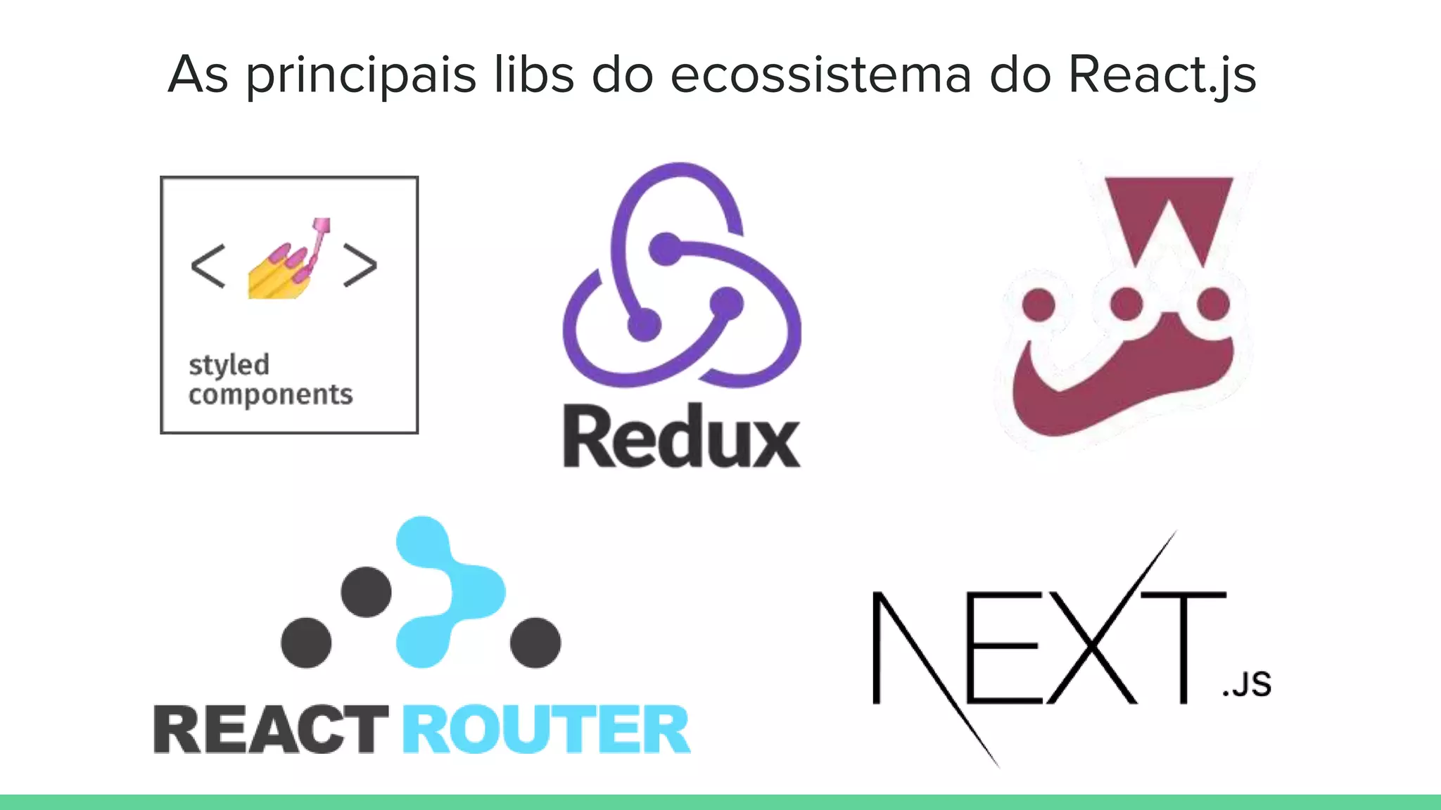 As principais libs do ecossistema do React.js
 