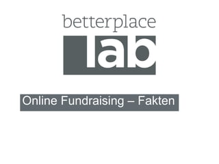Online Fundraising – Fakten 