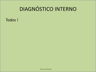 OportuinidadesDIAGNÓSTICO INTERNOTodos !