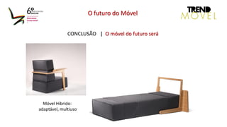 CONCLUSÃO | O móvel do futuro será
O futuro do Móvel
Móvel Híbrido:
adaptável, multiuso
 