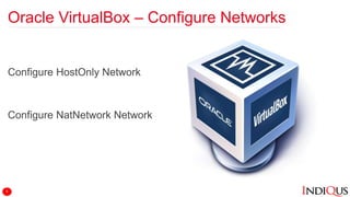 Oracle VirtualBox – Configure Networks
Configure HostOnly Network
Configure NatNetwork Network
6
 