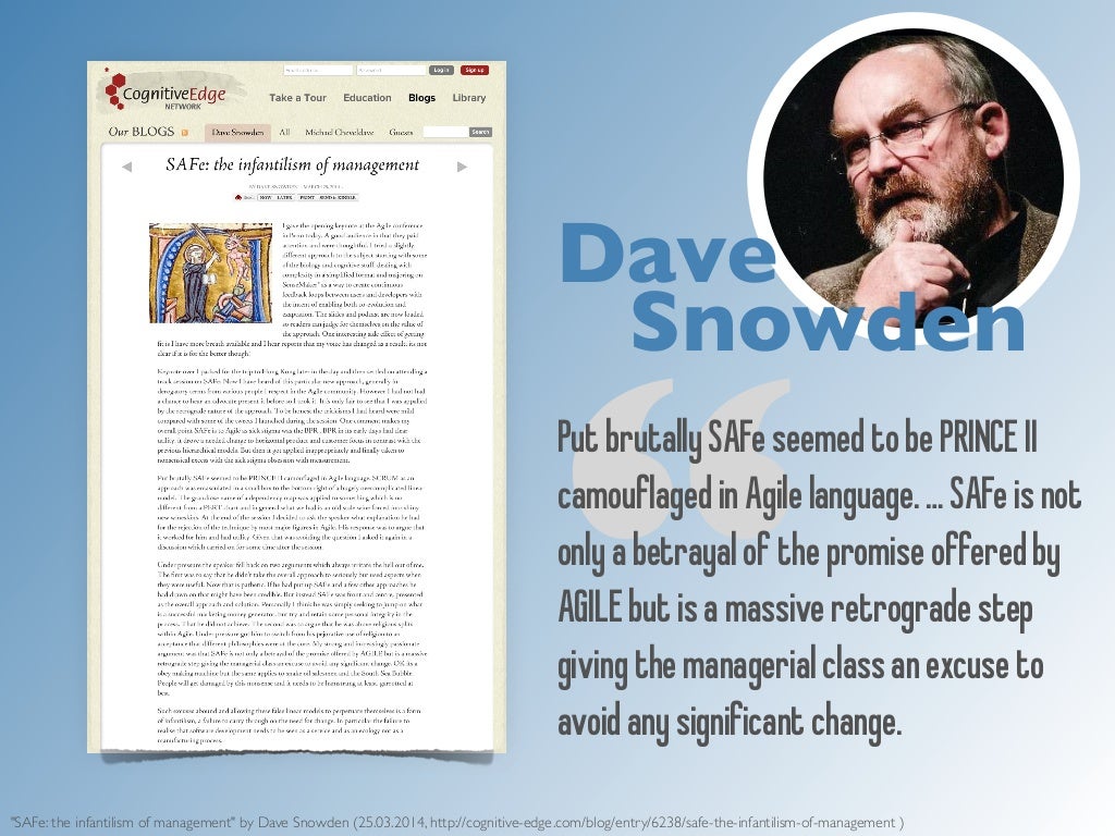 Dave Snowden Put Brutally Safe