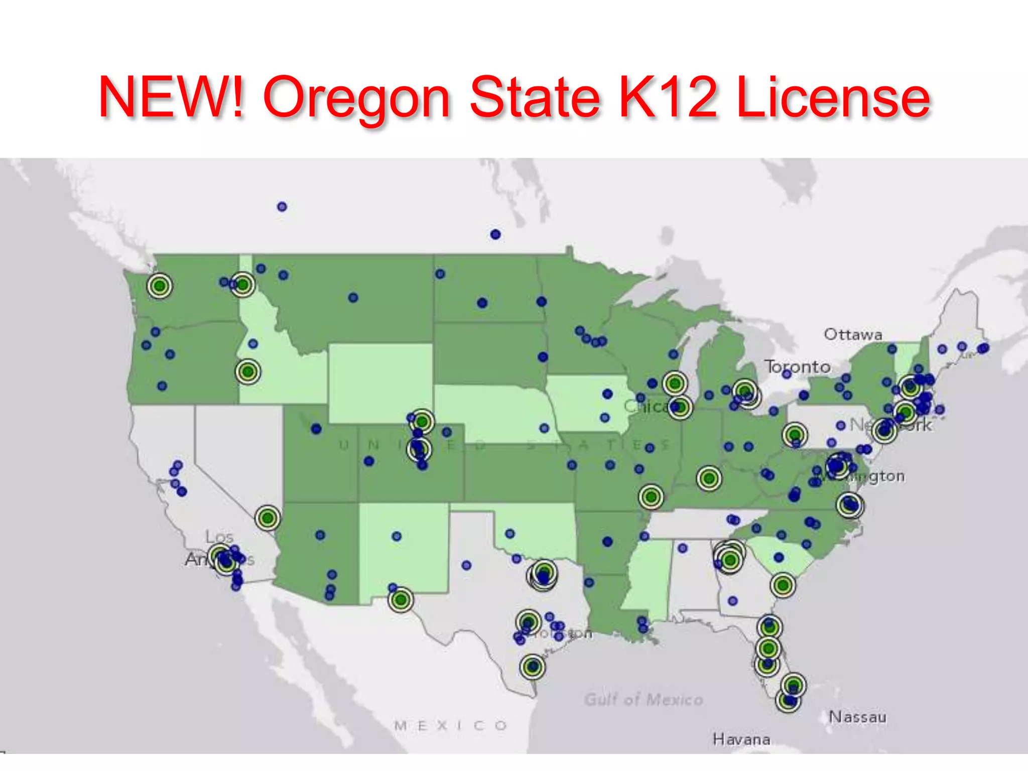 NEW! Oregon State K12 License

 