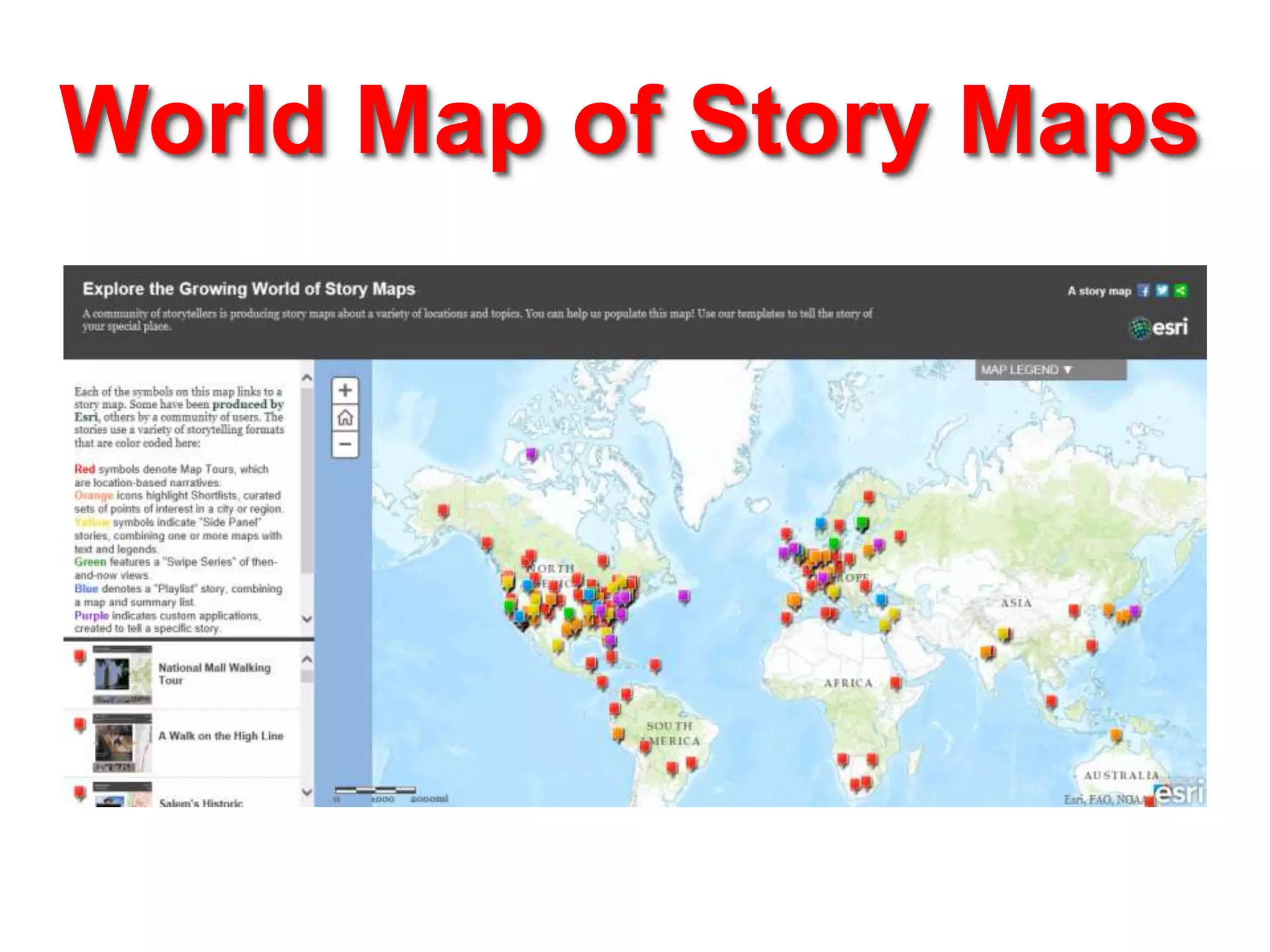 World Map of Story Maps

 