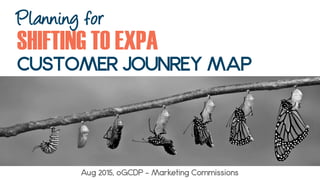 CUSTOMER JOUNREY MAP
Aug 2015, oGCDP – Marketing Commissions
Planning for
SHIFTING TO EXPA
 