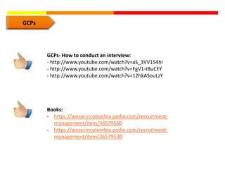 GCPs




       GCPs- How to conduct an interview:
       - http://www.youtube.com/watch?v=aS_3VV154hI
       - http://www...
