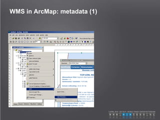 WMS in ArcMap: metadata (1)
 