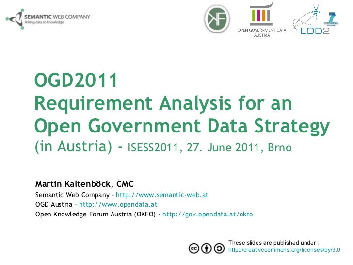 OGD2011 Requirements Analysis of an Open Government Data ...