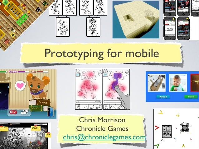 Ogdc2013 Prototyping Mobile Games Mr Chris Morrison