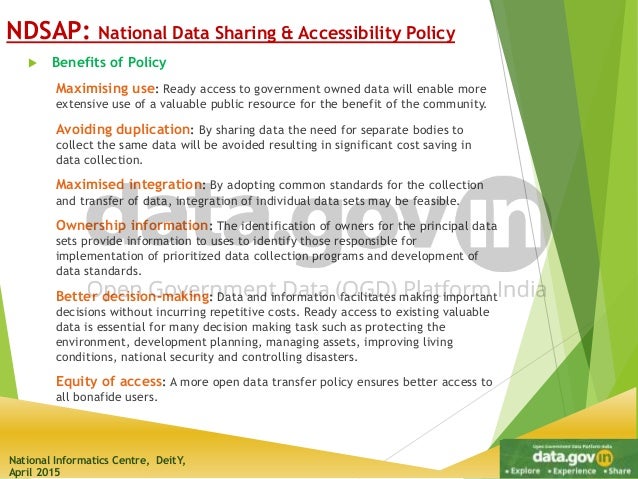Open Government Data for Transparency & Innovation