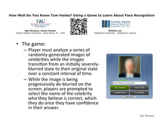 Using games to improve computer vision solutions | PDF