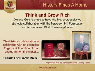 Building for the FutureOrgano Gold and its partners celebrated the groundbreaking of their $240 million Gano Herb Industrial Park, making it the largest in the world.Dedicated to maximizing thepotential of Ganoderma withan ever expanding product line.