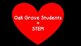Oak Grove Students
+
STEM
 