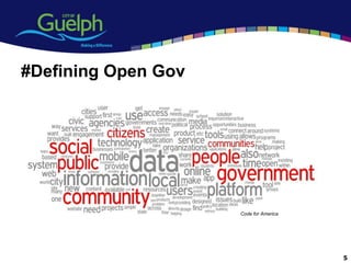 #Defining Open Gov




                     Code for America




                                        5
 