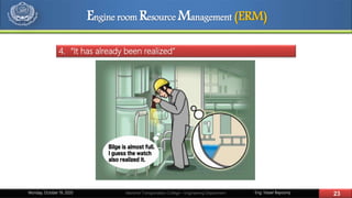 Eng. Yasser Bayoumy 23Maritime Transportation College – Engineering DepartmentMonday, October 19, 2020
4. “It has already been realized”
Engine room Resource Management (ERM)
 