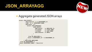  Aggregate generated JSON arrays
 