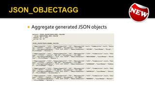  Aggregate generated JSON objects
 