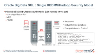 OGH 2015 - Hadoop (Oracle BDA) and Oracle Technologies on BI Projects