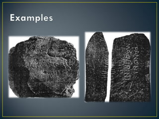 Ogham writing system