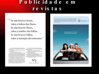 Publicidade em revistas 