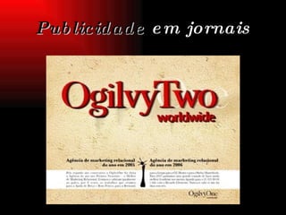 Publicidade  em jornais 