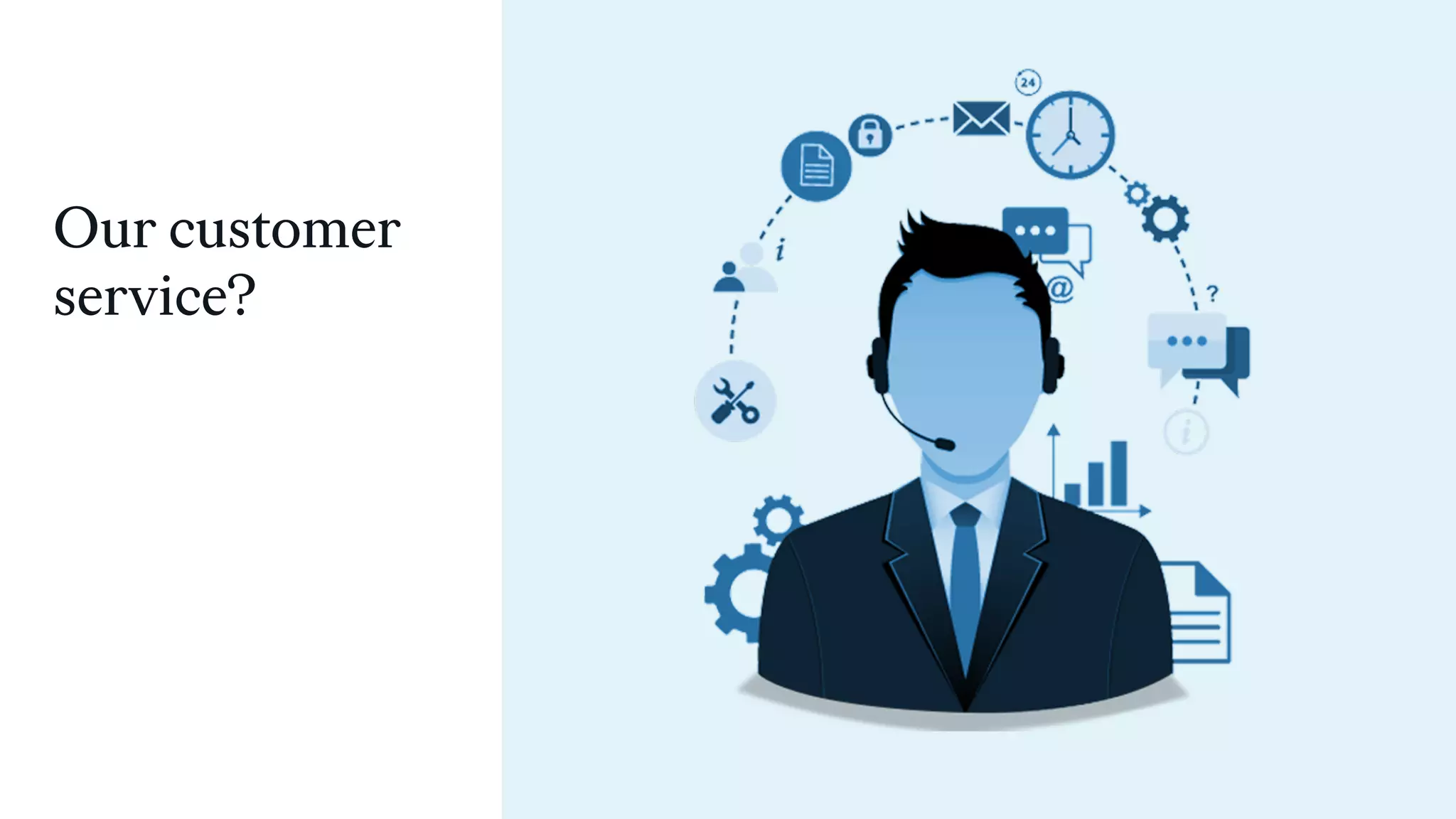 Our customer
service?
 