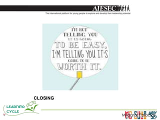 CLOSING
Milagros Palacios
 