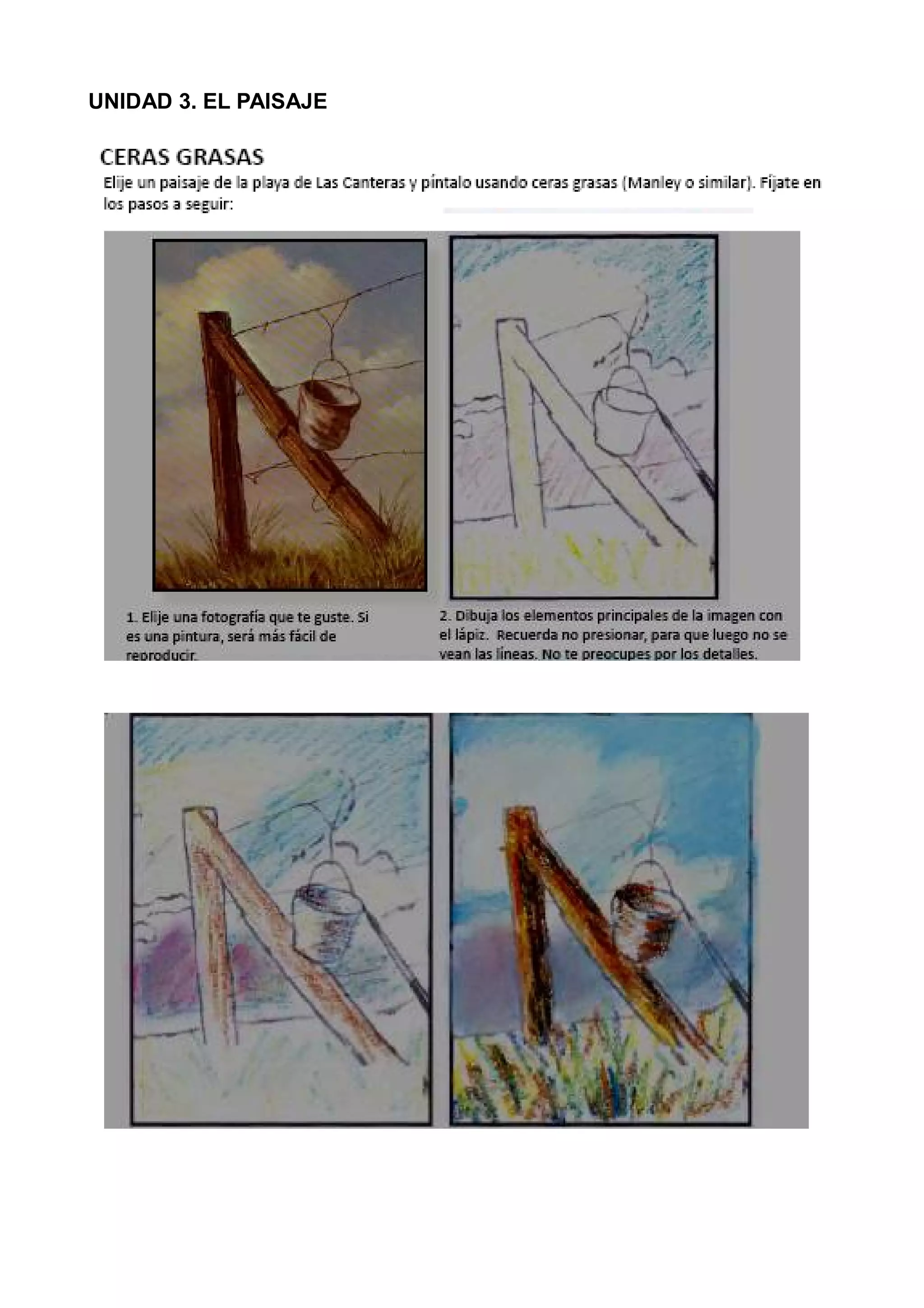 UNIDAD 3. EL PAISAJE
 