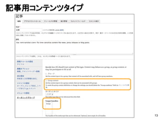 記事用コンテンツタイプ
13
 