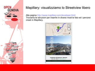Open Genova - Corso Mappatura: usare i dati OpenStreetMap e creare mappe