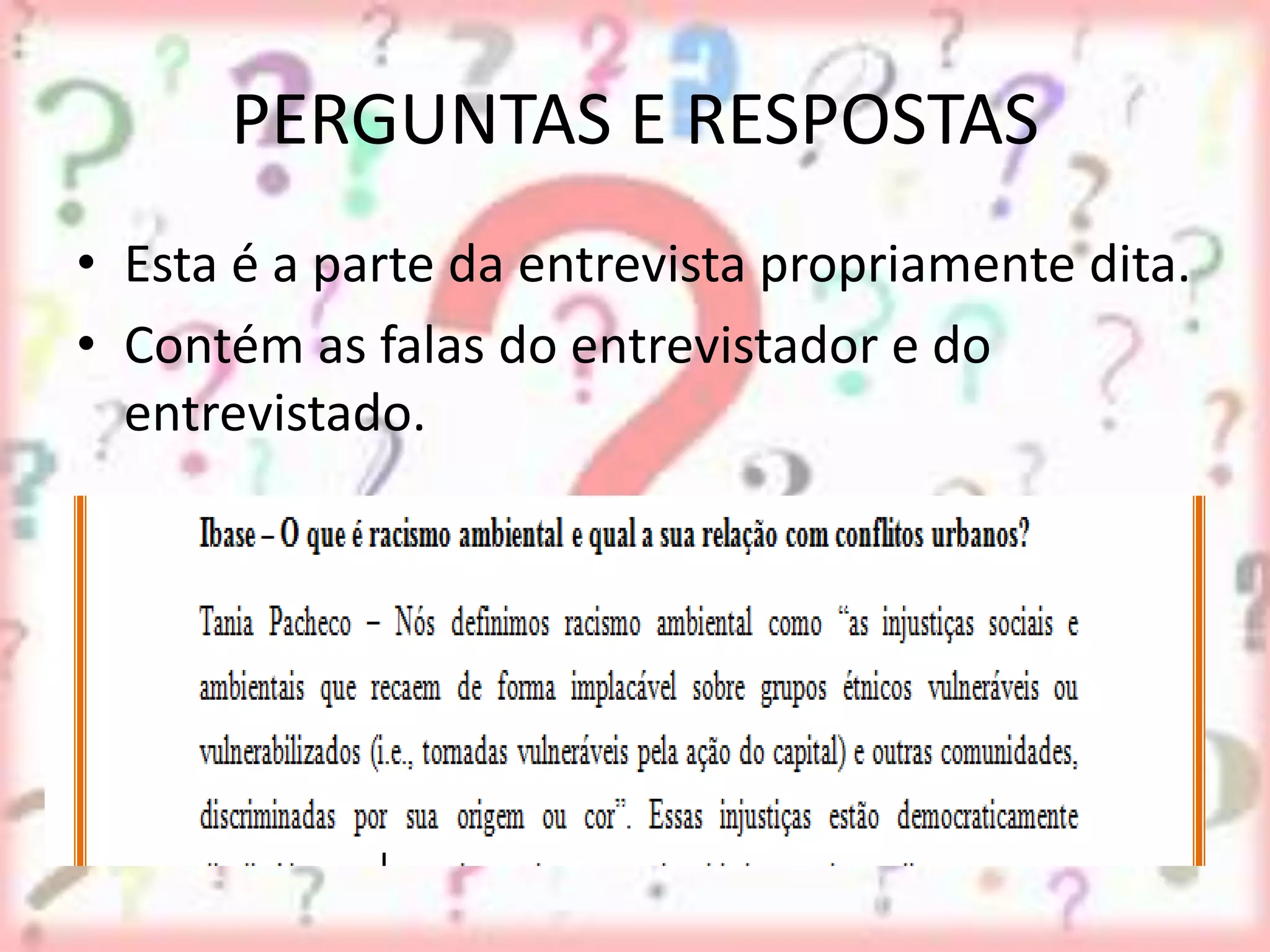 O gênero textual entrevista | PPTX