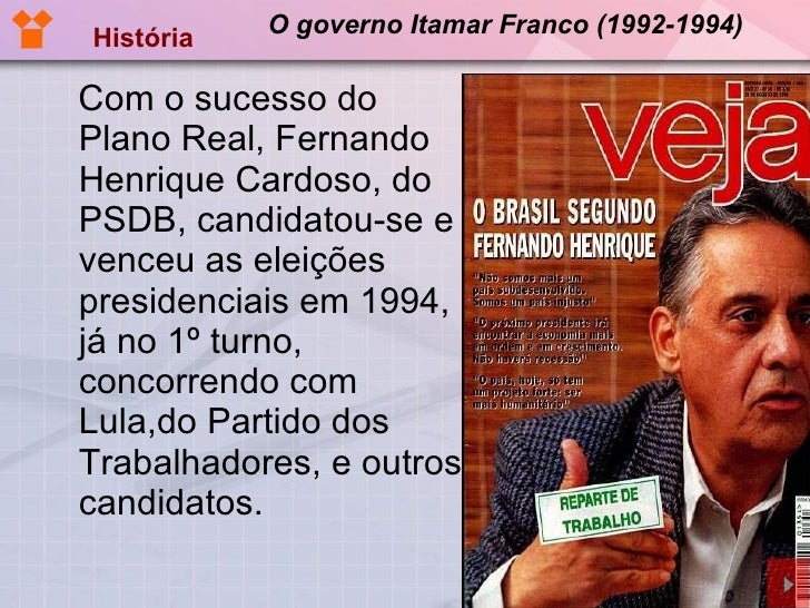 Principais Fatos Do Governo De Itamar Franco