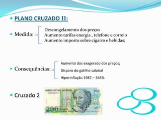 Queda das reservas internacionais;