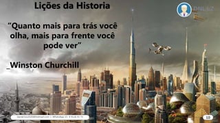 “Quanto mais para trás você olha, mais para frente você
pode ver” Winston Churchill
Lições da Historia
“Quanto mais para t...