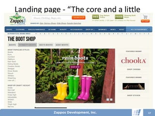 Landing page - “The core and a little
               more”




                                        17
 