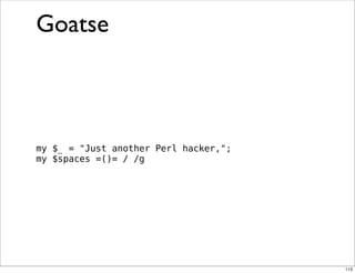 Obfuscation, Golfing and Secret Operators in Perl