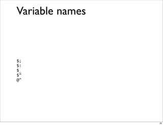 Obfuscation, Golfing and Secret Operators in Perl