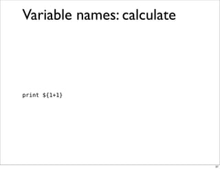 Obfuscation, Golfing and Secret Operators in Perl