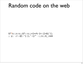 Obfuscation, Golfing and Secret Operators in Perl